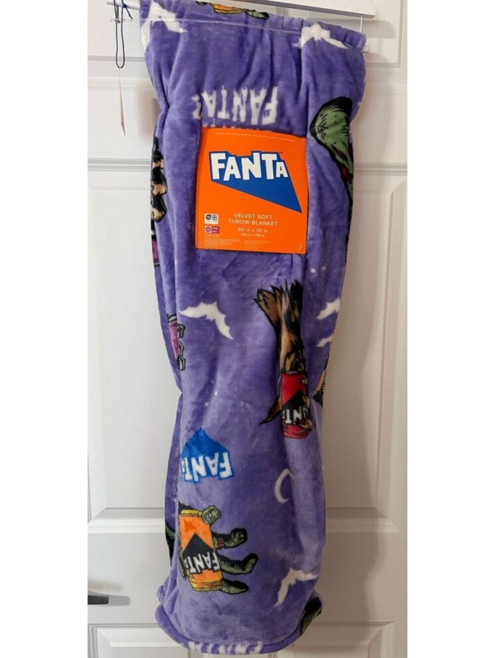 Fanta Halloween Soft Throw Blanket 60 x 70 in Purple